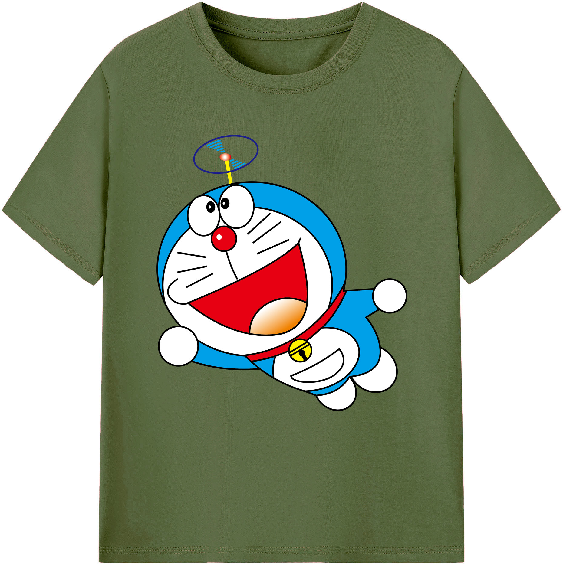 （画像用） ドラえもん Doraemon 綿100％半袖Tシャツ（フロントプリント）